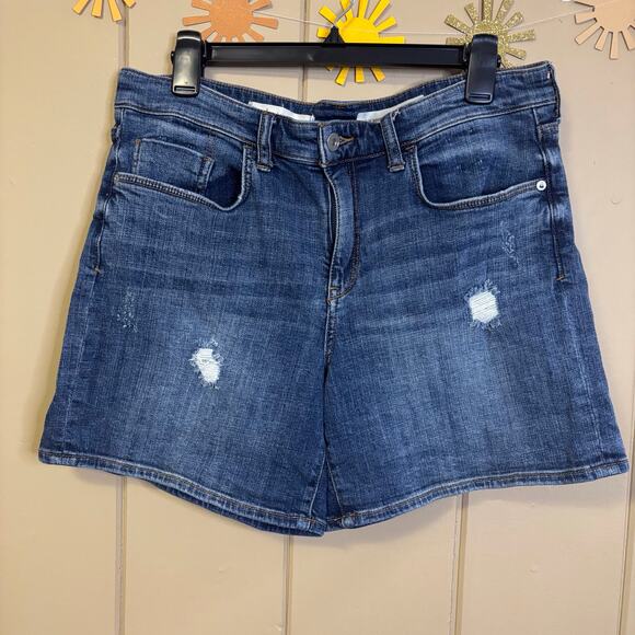 Anthropologie Pants - Anthropologie Pilcro denim slim boyfriend shorts size 30